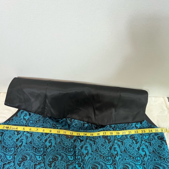 Barry.Wang Men’s Blue/green Black Paisley Vest Adjustable Back Belt Size 3XL - Picture 9 of 13